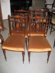 4 Cadeiras Vitorianas Pau Santo UK RE9273  | SOLD